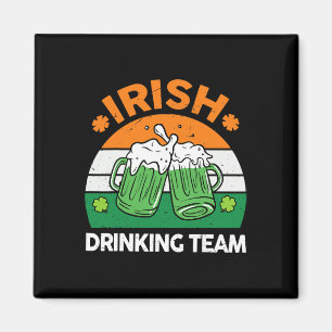 Íman Equipe Irlandesa Bebendo Cerveja no Dia de São Pat