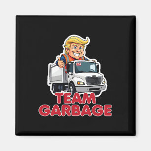 Íman Equipe Lixo Donald Trump 2025 Eleição Engraçado