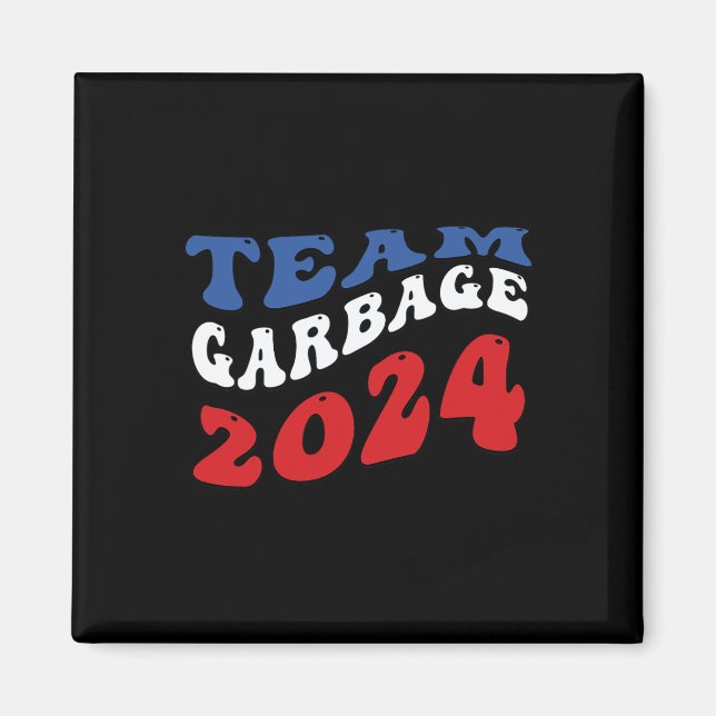 Íman Equipe Lixo - Lixo Para Trump (Frente)