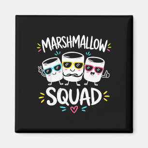 Íman Equipe marshmallow fogueira familiar