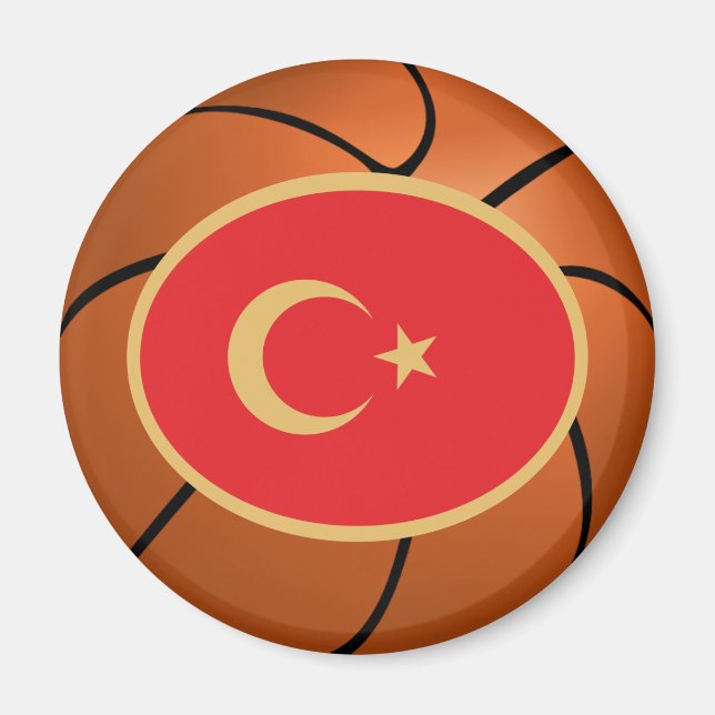 Íman Equipe Nacional de Basquete da Turquia (Frente)