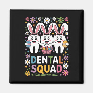 Íman Equipe Odontológica Funny Teeth Dentista Feliz Dia