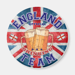 Íman Equipe Oficial de Bebida da Inglaterra. Cerveja en