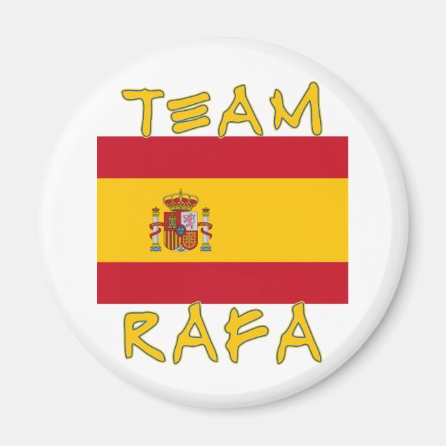 Íman Equipe Rafa com bandeira espanhola (Frente)