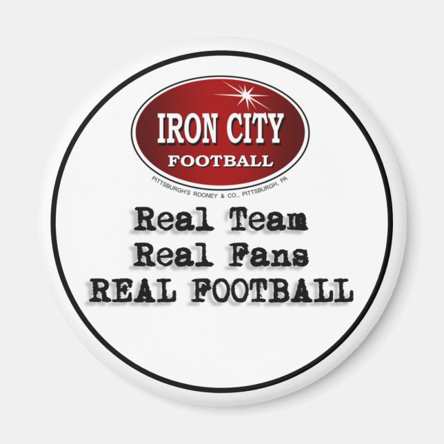 Íman Equipe real, fãs reais, futebol real Pittsburgh (Frente)