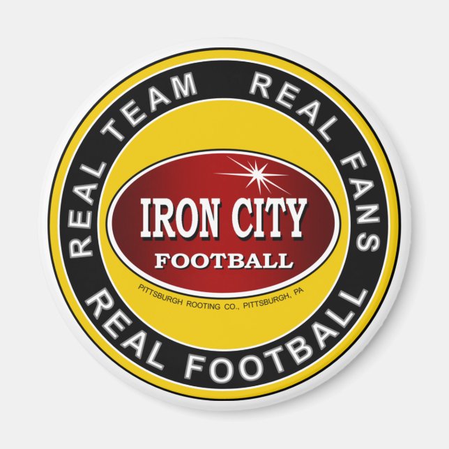Íman Equipe real, fãs reais, futebol real Pittsburgh (Frente)
