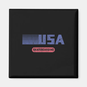 Íman Equipe Retro EUA Skate Americano Vintage