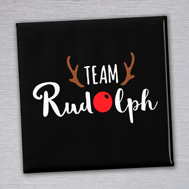 Íman Equipe Rudolph Christmas Motif (Criador carregado)