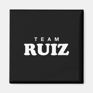 Íman Equipe Ruiz Sobrenome Personalizado Noiva Noivo Fa