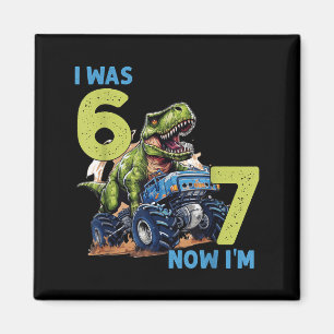 Íman era Seis Sete Dinosaur 67 Meme 7º Aniversário Meni