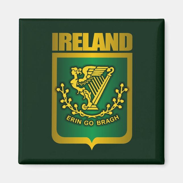 Íman "Erin Go Bragh" Dourado (Frente)