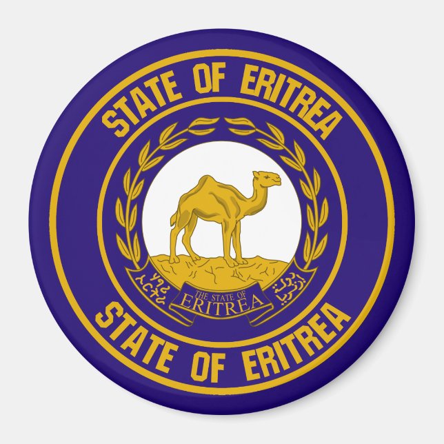 Íman Eritreia Round Emblem (Frente)