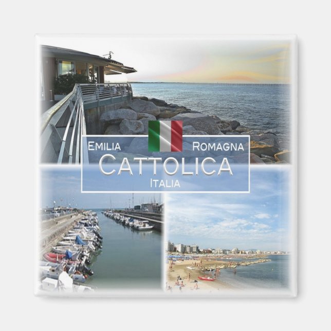 Íman ERM035 CATTOLICA - Emilia Romagna - Itália - Fridg (Frente)