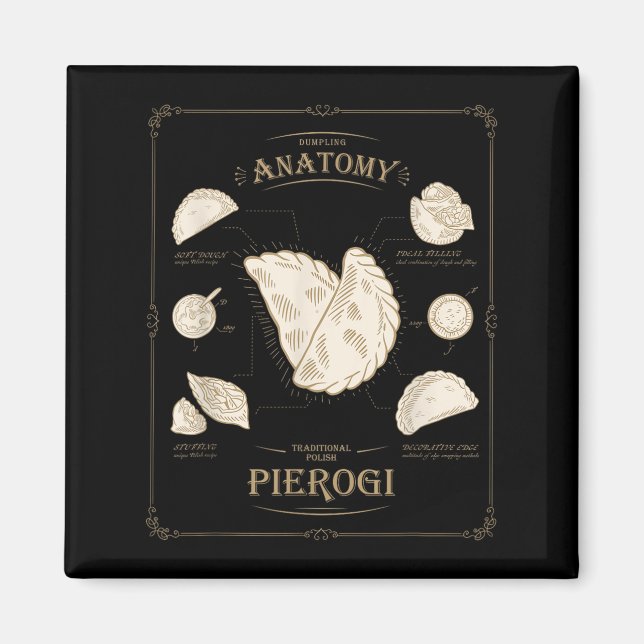 Íman Erogi Dumpling Anatomy Unique Lish Recipe Tee, Per (Frente)