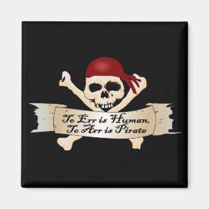 Íman Errar é humano, a Arr é o pirata