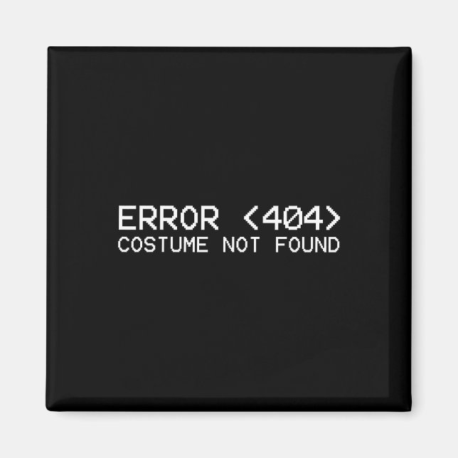 Íman Erro 404 Figurume Não Encontrado Programa de Hallo (Frente)