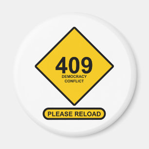 Íman Erro 409: Conflito de democracia