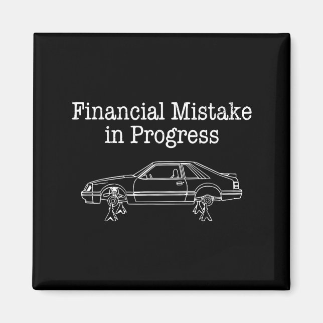 Íman Erro Financeiro em Andamento Mecânico de Carro Eng (Frente)
