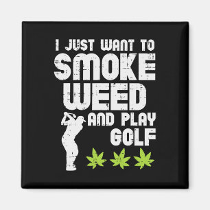 Íman Erva De Fumaça Joga Golfe Golfe ThGolfer Stoner