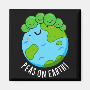 Íman Ervilhas Na Terra Pun T Shirt Vegetariano Divertid