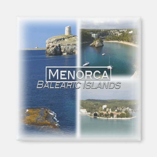Íman ES0137 Europa, Espanha, Ilhas Baleares, Menorca, (Frente)