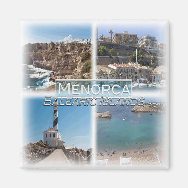 Íman ES0138 Europa, Espanha, Ilhas Baleares, Menorca, (Frente)