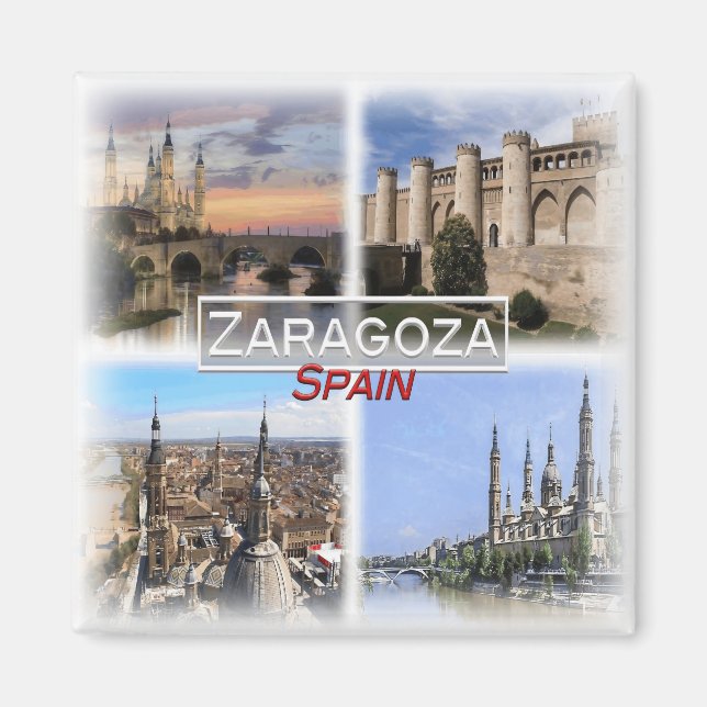 Íman ES0144 Europa, Espanha, Saragoça, Frigorha (Frente)