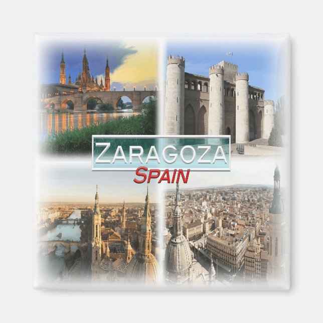 Íman ES0145 Europa, Espanha, Saragoça, Frigorha (Frente)