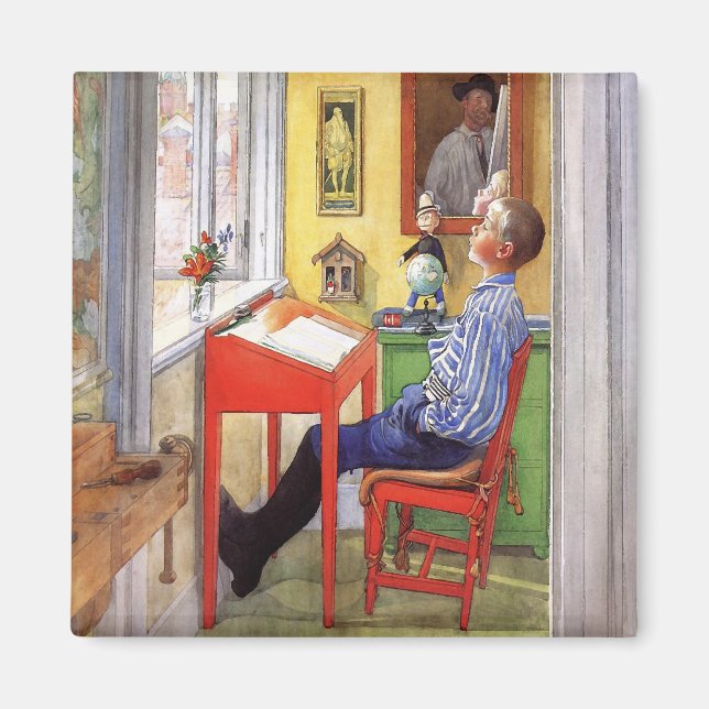 Íman Esbjorn fazendo seu trabalho de casa de Carl Larss (Frente)