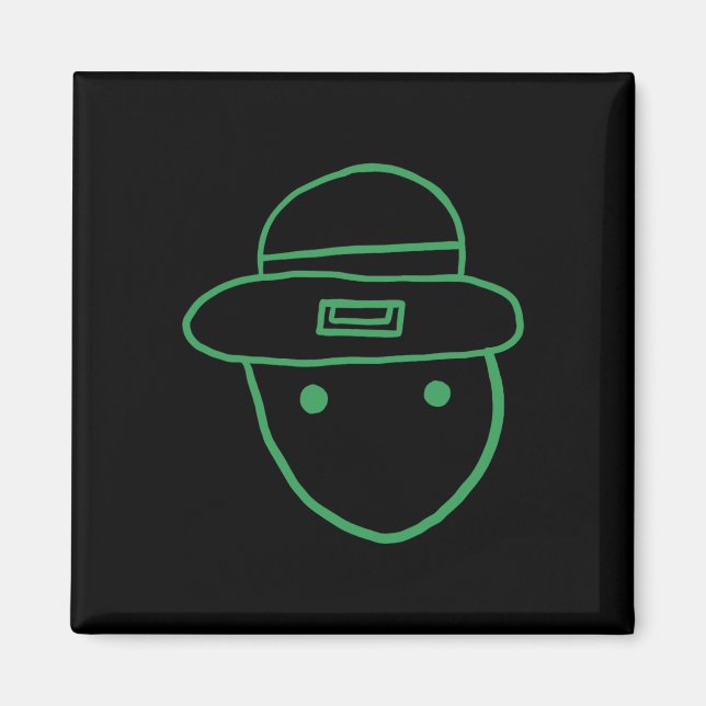 Íman Esboço Amador de Leprechaun Engraçado Meme Irlandê (Frente)