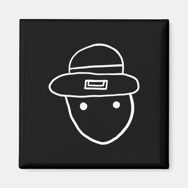 Íman Esboço Amador de Leprechaun Engraçado Meme Irlandê (Frente)