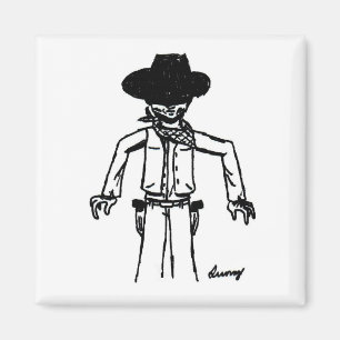 Íman Esboço de Cowboy Magnet