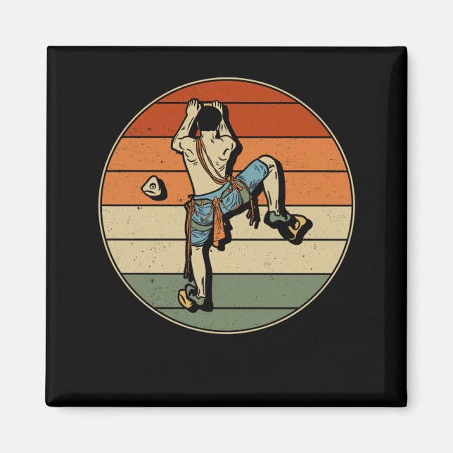 Íman Escalada de Pedra ao Interior do Clima Retro Monta (Frente)