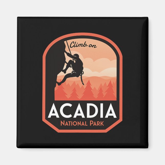 Íman Escalada em Rocha no Parque Nacional Acadia  (Frente)