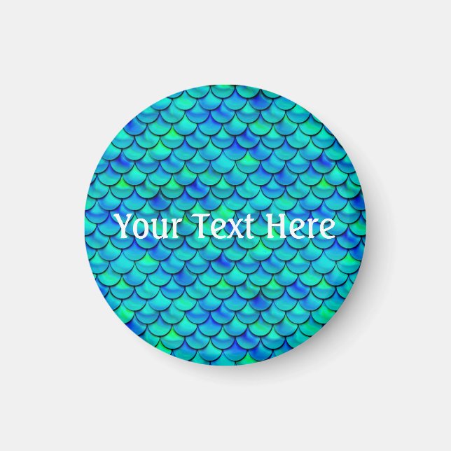 Íman Escalas Azuis de Aqua de Queda (Frente)