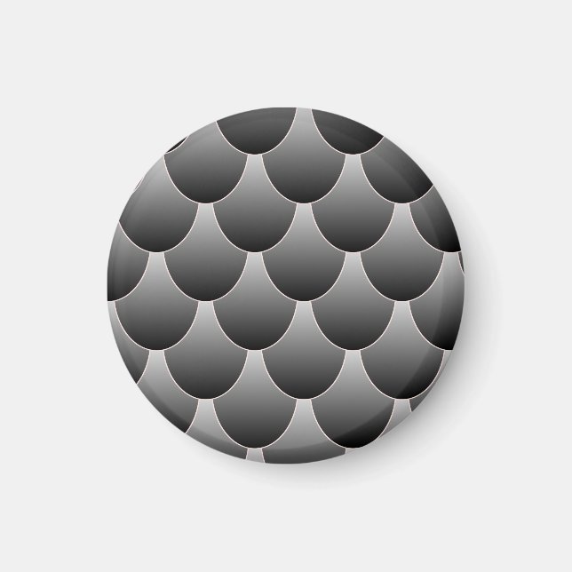 Íman Escalas de Cinza e preto (Frente)