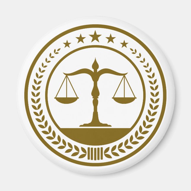 Íman Escalas de Justiça | Clássico (Frente)