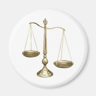 Íman escalas do ouro de justiça