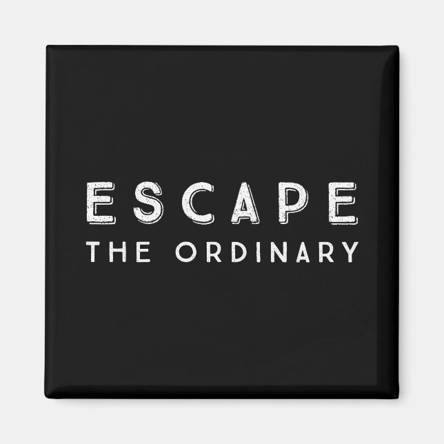 Íman Escapar A Cotação Inspiracional Comum (Frente)