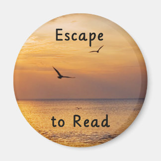 Íman Escape to Read Magnet | Book Lover Reading Quote
