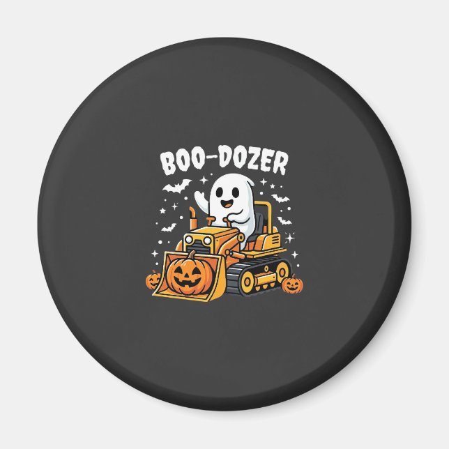 Íman Escavadeira Fantasma Boo Dozer Halloween_1 (Frente)