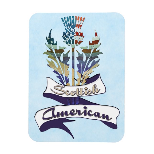 Íman Escocês Americano Thiste Flexi Magnet (Vertical)