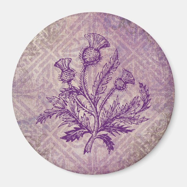 Íman Escocês - Roxo - Nó Celta (Frente)