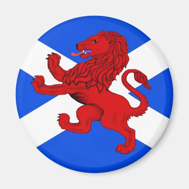 Íman Escócia, bandeira de leão galopante (Frente)