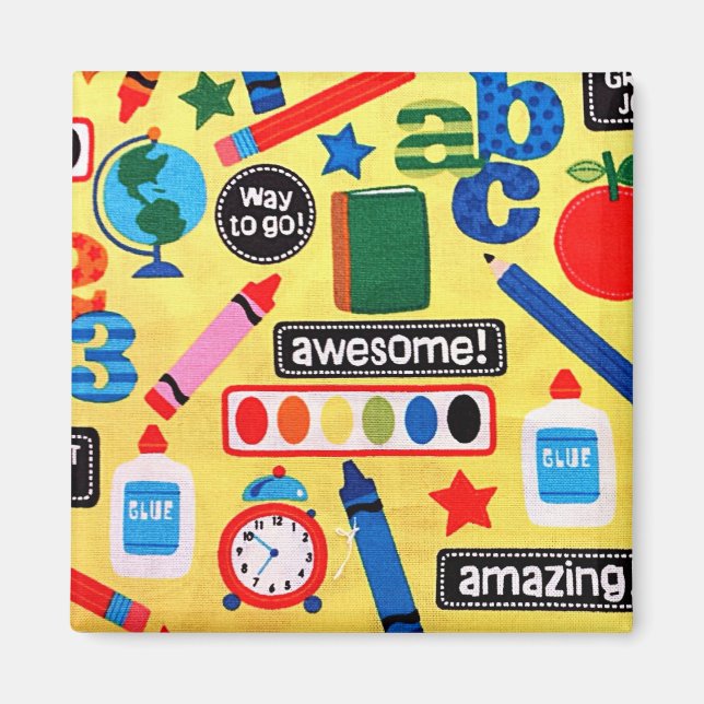 Íman Escola ABC incrível (Frente)