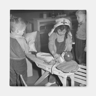 Íman Escola de cuidados: os anos 40