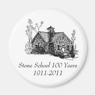 Íman Escola de pedra 100 anos de ímã