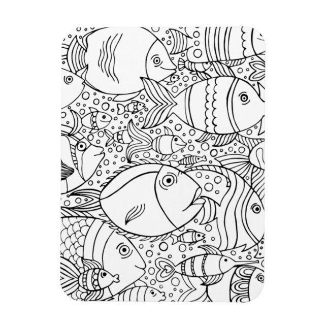 Íman Escola De Peixe Inspirada (Vertical)