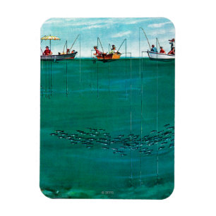 Íman Escola dos peixes entre linhas por Thornton Utz