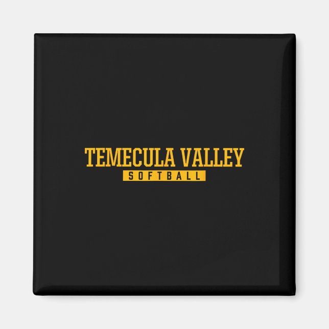 Íman Escola Secundária Temecula Valley Softll  (Frente)